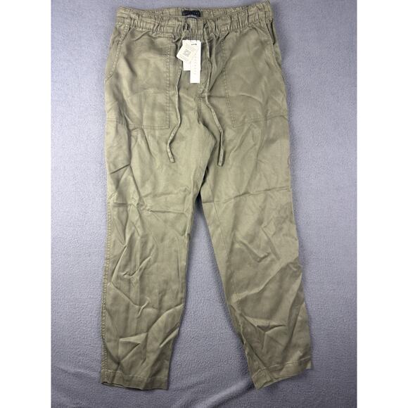 NWT SANCTUARY Women’s Pants Lyocell Go Easy Pant Green Pockets Sz Large - Picture 1 of 10